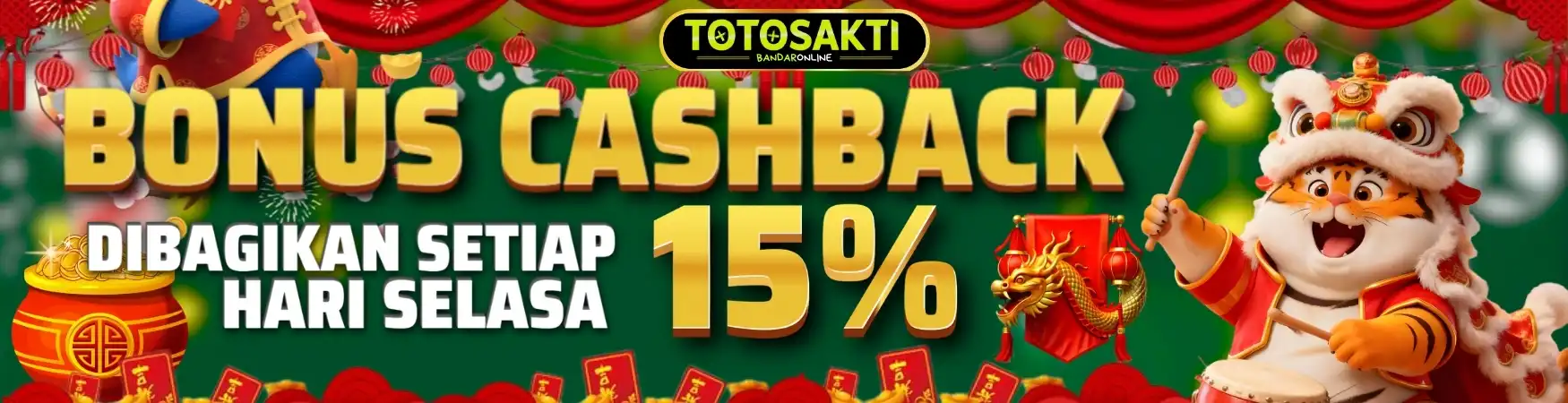 CASHBACK MINGGUAN HINGGA 15% - SLOT | LIVECASINO | SPORTBOOKS
